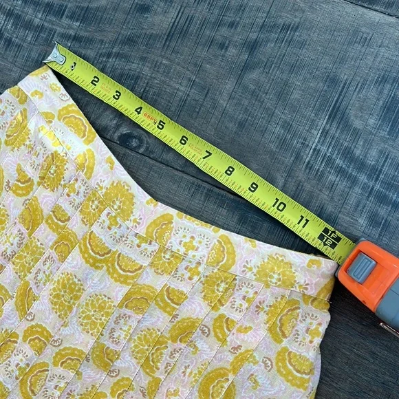 Free People Pink and Yellow Wide Leg Printed Pants - Picture 9 of 16